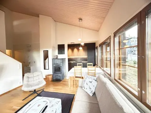 Ruka Center Chalet 3B4 - Ski-In Ski-Out - All services nearby - AC - Fireplace - Wifi - Own parking place