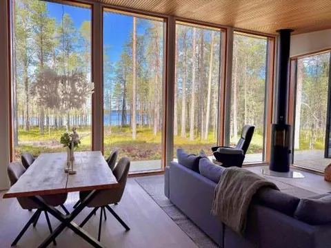 NEW 2026 Áidu Private Lakefront Ruka, 2 saunas