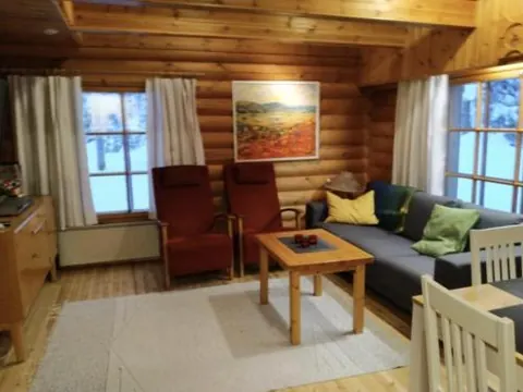 Mäntyruka B4 - Rustic Log Apt for 6 in Ruka